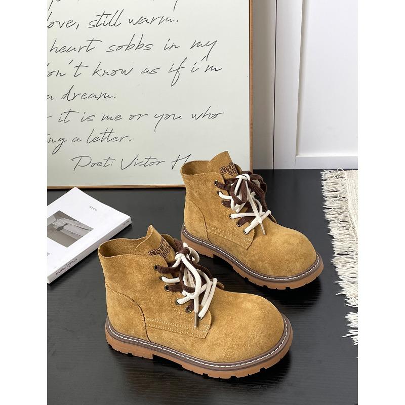 Autumn new retro platform Martin boots heightening versatile short boots 5952