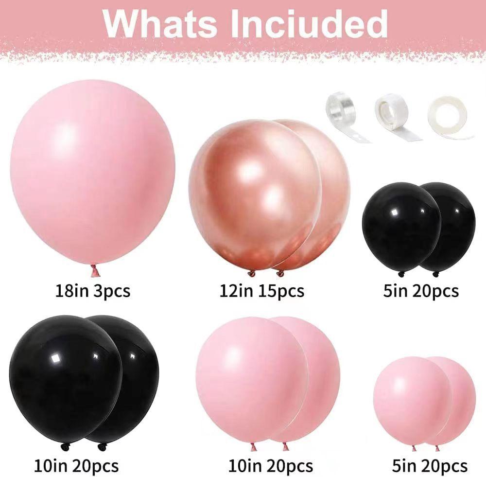 

Набор латексных шаров розового золота, арка из шаров, цепочка из шаров, украшение для дня рождения, свадьбы Set as shown