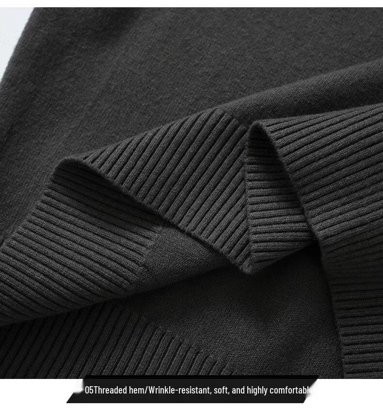 Men's Trendy High Neck Solid Color Winter Sweater - Casual Japanese Style Pullover Knitwear