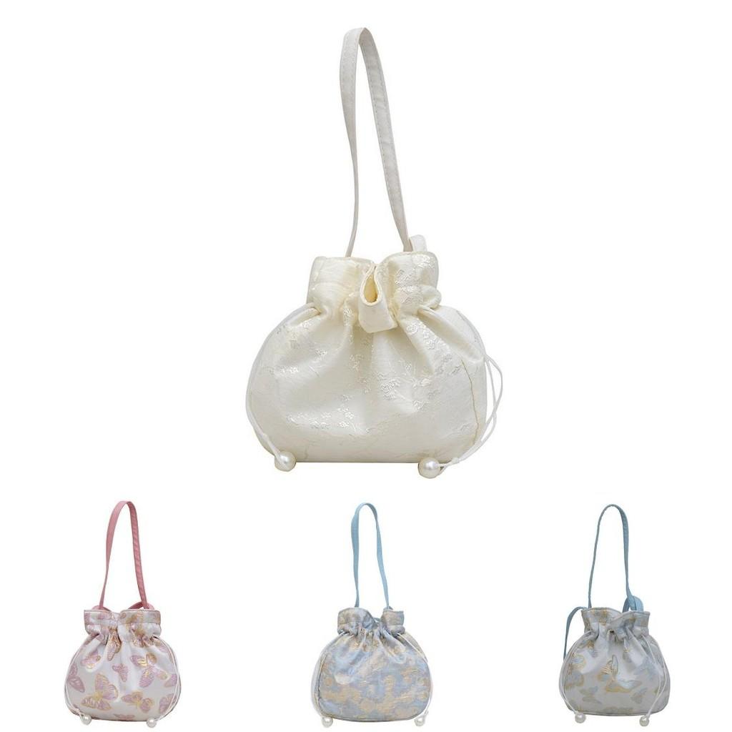 Stylish New Forest Style Hanfu Crossbody Bag With Soft Polyester Material For Daily Use