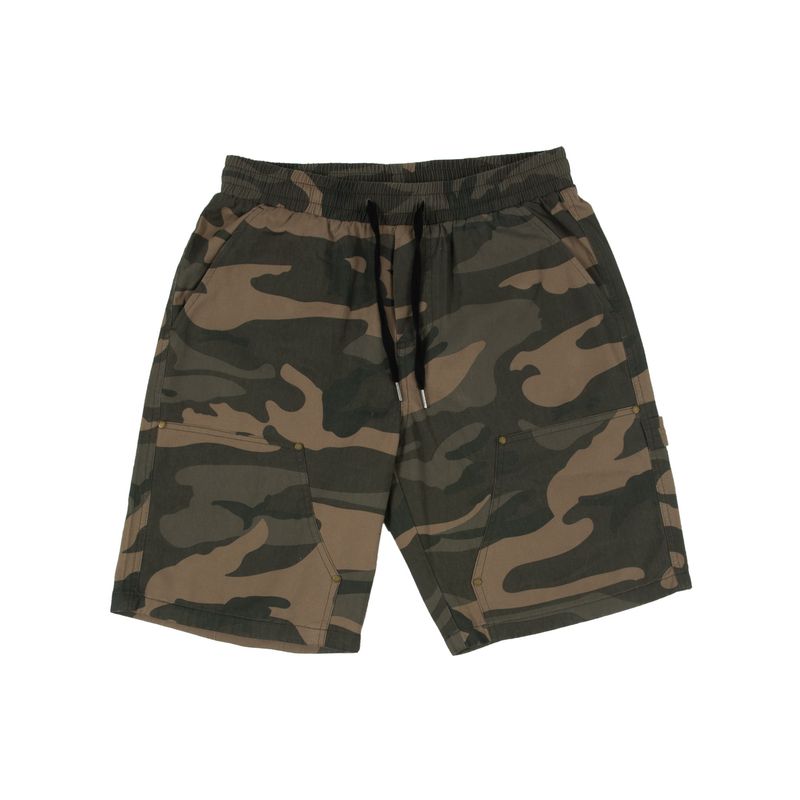 

Gtal Camouflage Shorts American Retro Multi-Pocket Cargo Pants Summer Heavy-Duty Knee-Length Shorts Loose Casual Mid-Length Pants Camouflage XL