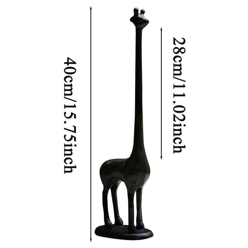 Porta asciugamani di carta a forma di giraffa Decorazione da scrivania metallo Ferro Supporto per fazzoletti Bagno Cucina Stand Gadget Rack Organizer Storage