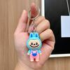 Cartoon Labubu Little Lamb 3D Doll Keychain - Cute Boy Schoolbag Ornament Gift