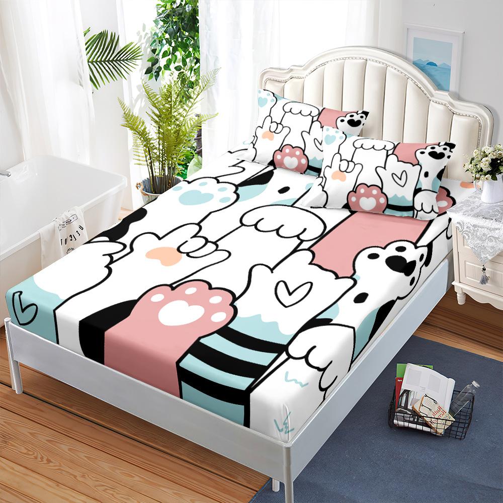 Three-Piece Mattress, Bed Cover, Small Fresh Mattress, Protective Cover, Bed Cover.