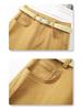 2025 Women's Yellow High Waist Straight Leg Jeans - Slimming, Cropped, Loose Fit for Spring/Autumn