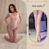 Night Listen Fragrance Lingerie: Sexy See-through Japanese Sling Bodysuit with Open Crotch, Swimsuit-style Pajamas
