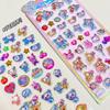 3D Angel Blue Disney Stickers: Japanese Embossed Collection for Kids, Girls, and Student Decoration