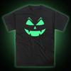 Halloween Pumpkin Face Scary Glow In the Dark Tshirt