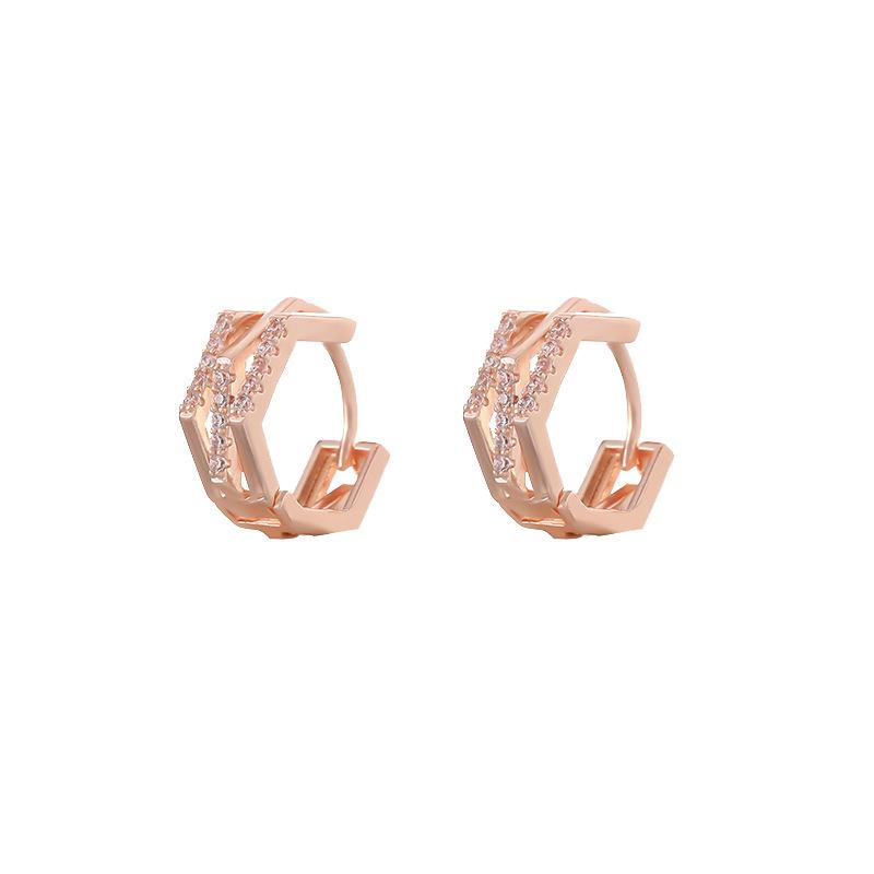 2024 Luxury Zircon Ear Cuffs: Women's Versatile High-End Fashion Hoops