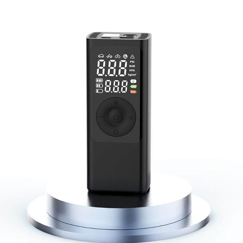 Lightweight Wireless Tire Inflator with LED Light and Digital Gauge for Car and Bike Tires