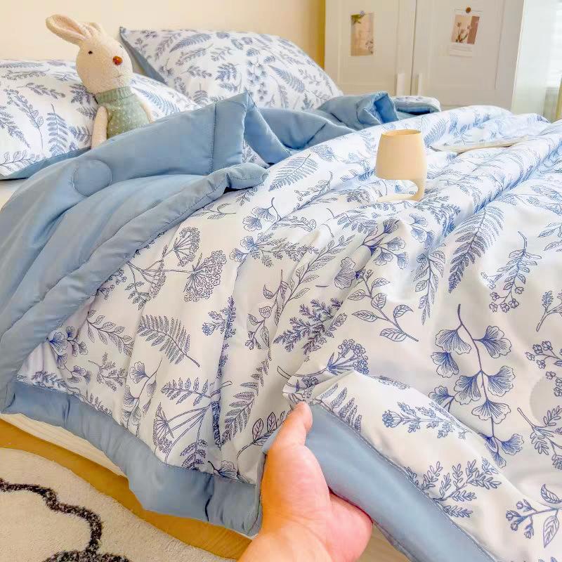 2026 New Printed Quilt Skin-friendly Air-conditioning Quilt Single Double Summer Cool Quilt Spring and Autumn Beding Bed Cover Thin Quilt