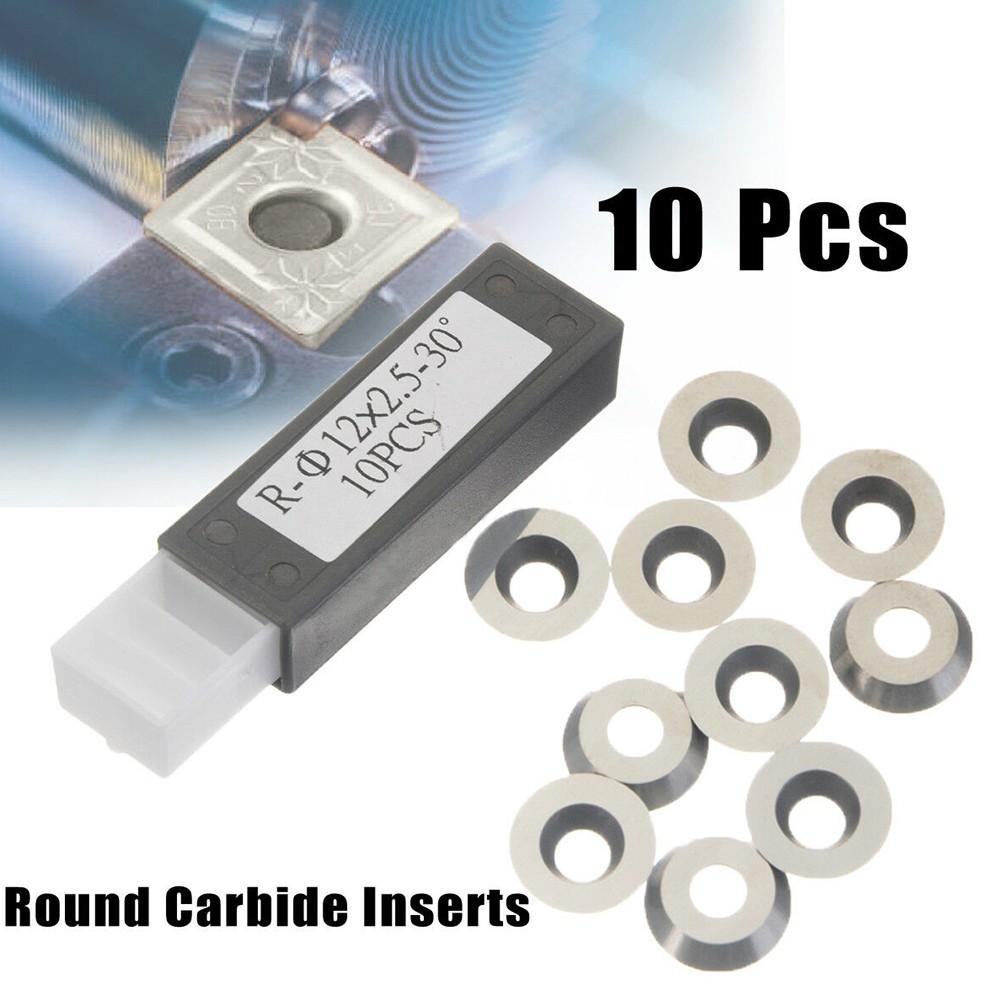 10pcs Wood Turning Carbide Inserts for Lathe Tool Holder Indexable Chisel Cutter
