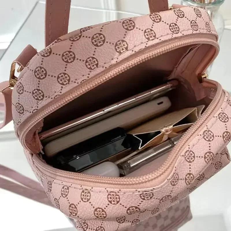 Fashion Women Backpack Small School Bags Mini Crossbody Handbag Schoolbag Daily Shopping Back Pack With Zipper Sac A Dos Mochila