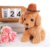 Brown Pet Cowboy Costume Cosplay Cap Halloween Costumes For Dogs Cat Pet Party Decoration Cowboy Hat