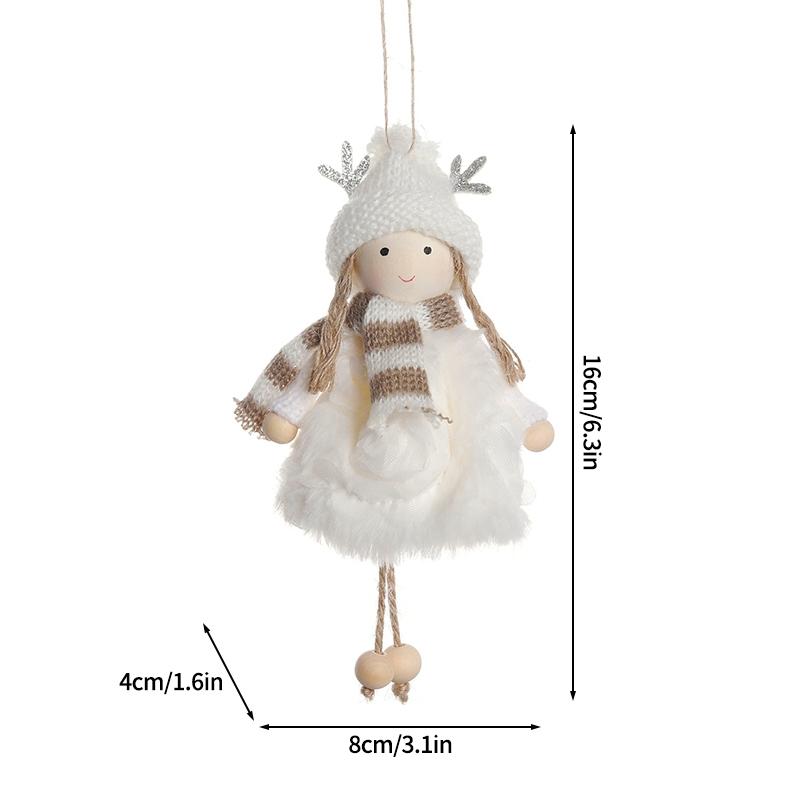 Weihnachtsdekorationen Niedlicher Bär Hängender Anhänger Weihnachtsbaumschmuck Kawaii Tier Rentier Plüschkissen Geburtstag Feiertagsgeschenke