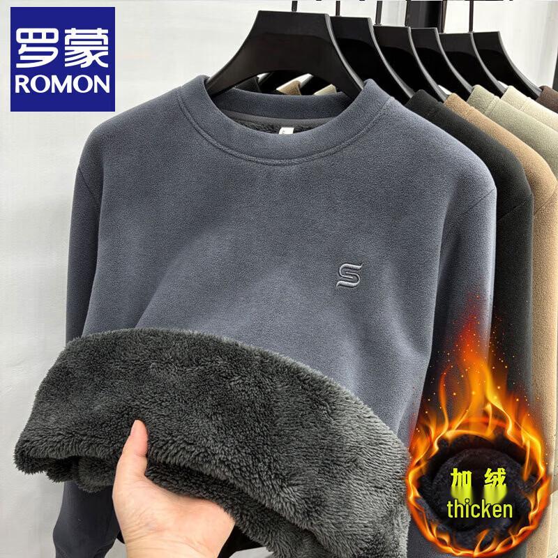 Romon Men s Plush-Lined Winter Top 5XL