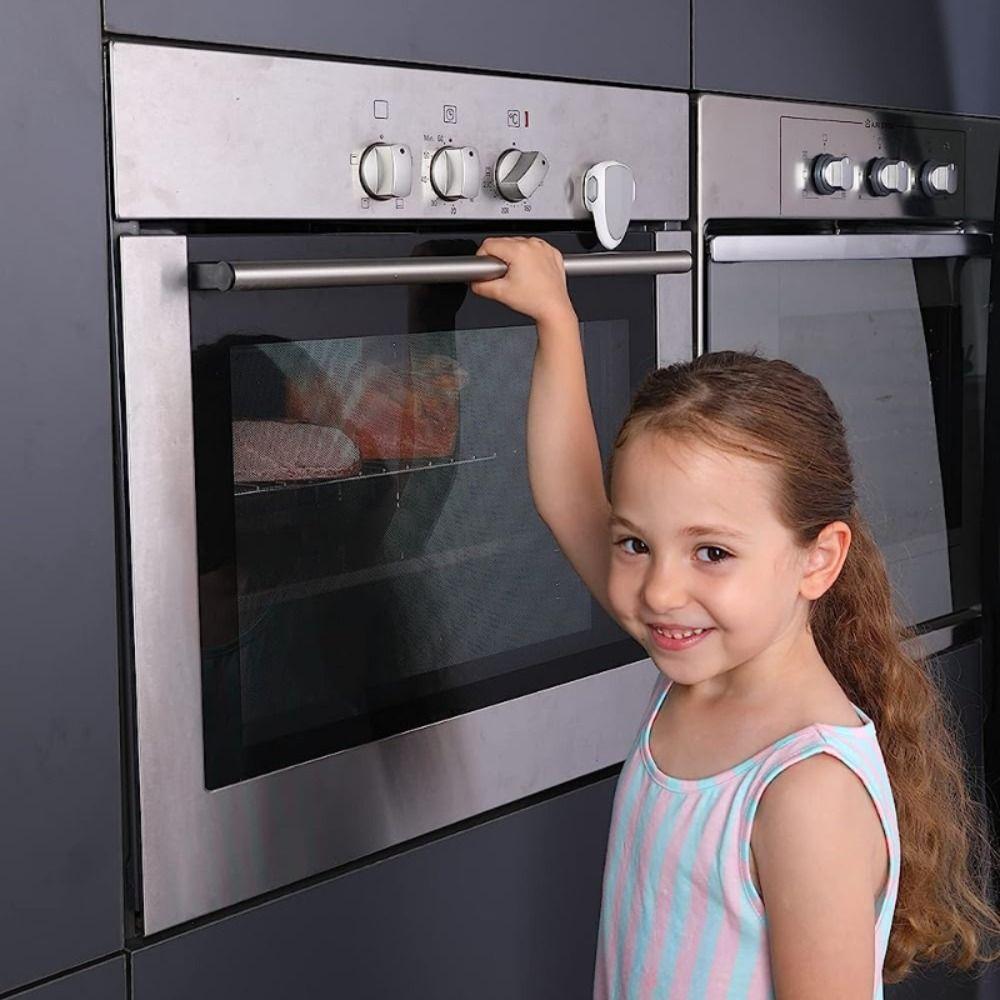 

Rotatable Baby Oven Door Lock Anti-scald Protection Lock Simple Kitchen Appliance Lock Cabinet