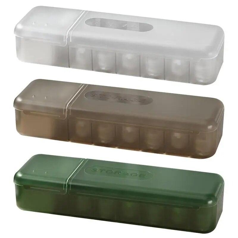 With 7 Compartments Organizer Charger Cord Storage Box Data Cable Storage Case Reusable Cable Storage Box For Home Office Travel