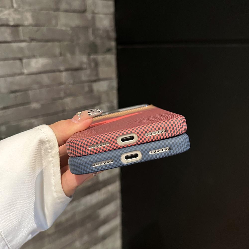 Luxury Premium Carbon Fiber Case For iPhone 17 Air 16 15 14 Pro Max Plus For Magnetic Patterned Alloy Lens Frame Protect Cover