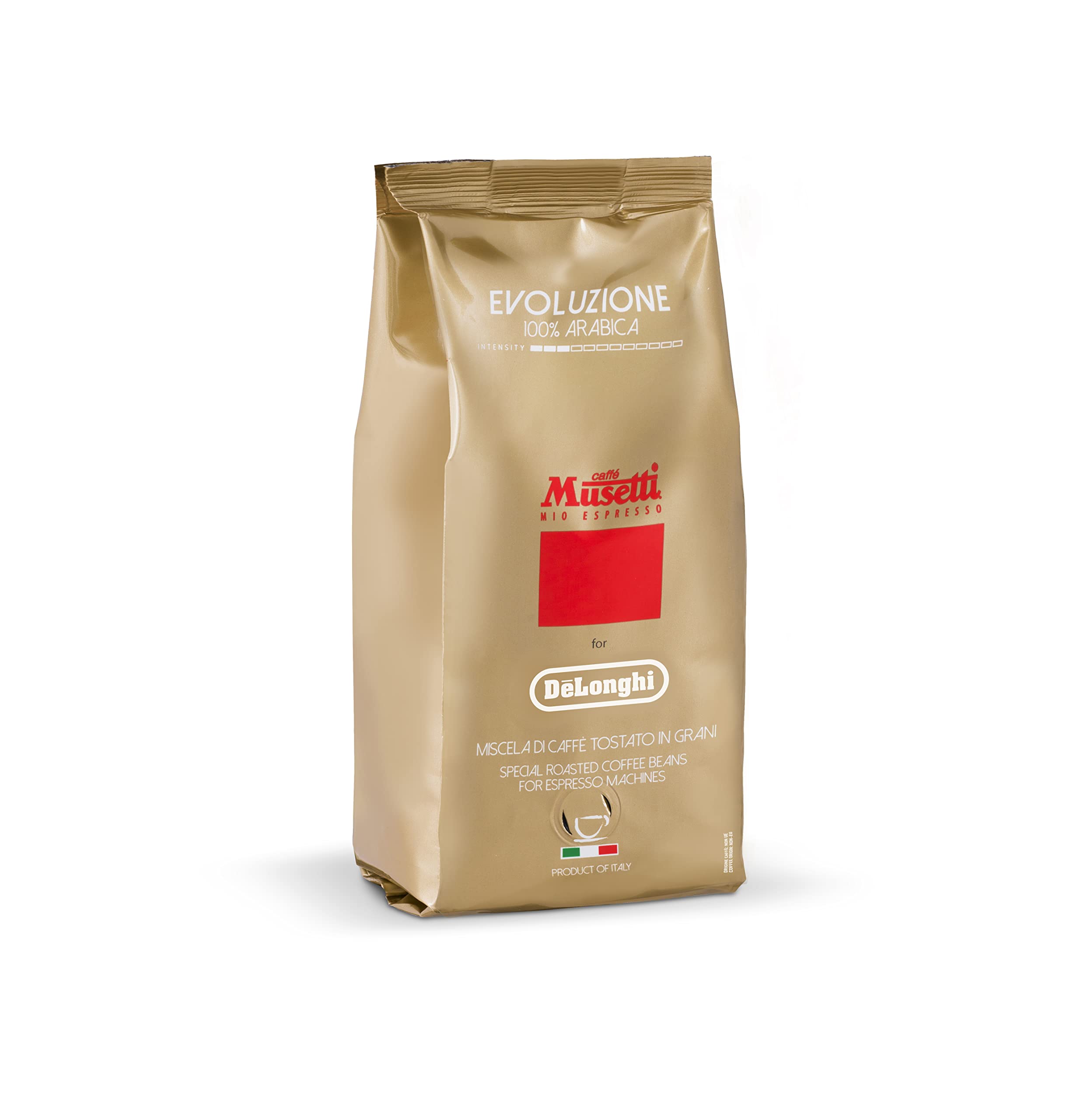 

Musetti для De Longhi Evolution MB250-EV Musetti Цельные зерна, 250 г, 100% Арабика, для Эспрессо, Капучино, Латте и Обычного кофе, Сделано в Италии