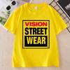 Unisex Unisex Vision Street Wear TShirt Letter Printed Short Sleeve TShirts Causal Round Neck Cotton Short Sleeve Tshirts