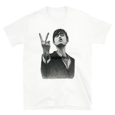 JARVIS COCKER Desenho à Caneta Manga Curta Camiseta Unissex