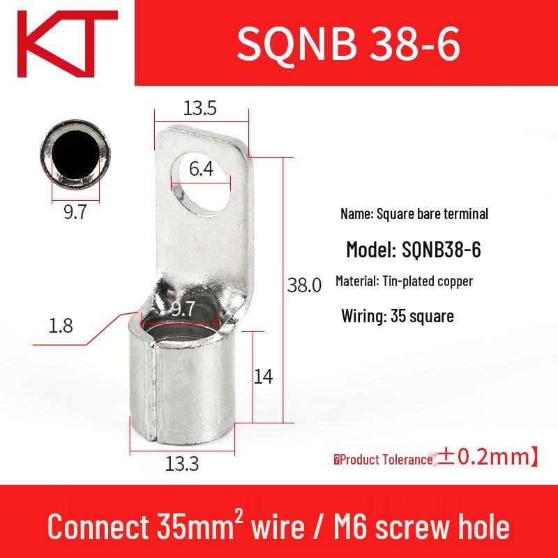 Kaitong SQNB Copper Lug Terminal - Multiple Sizes Available