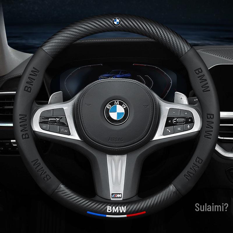 BMW Steering Wheel Cover: Genuine Leather for 3, 5 Series & X1-X7 Models.