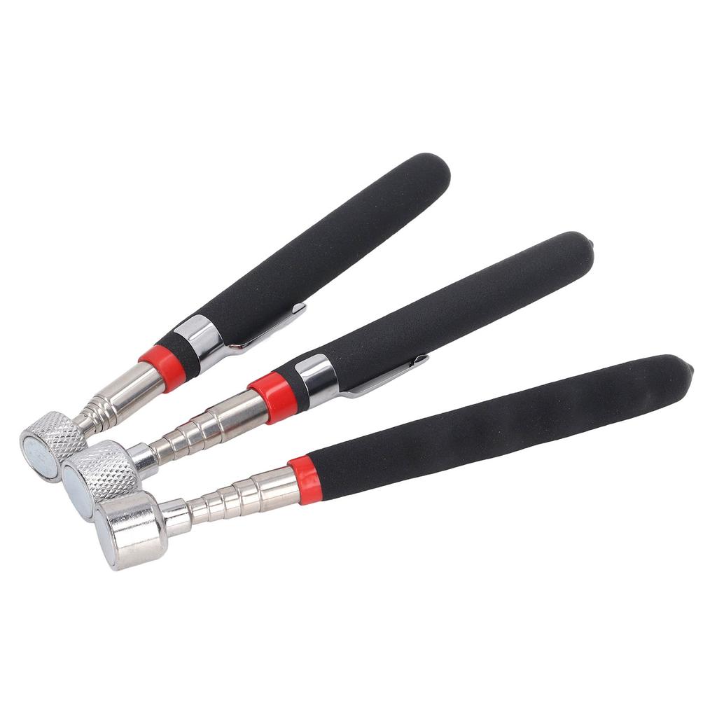 3Pcs Telescoping Magnetic Pickup Tool 10LB 15LB 20LB Retractable Pick Up Pen Kit for Garage Factory