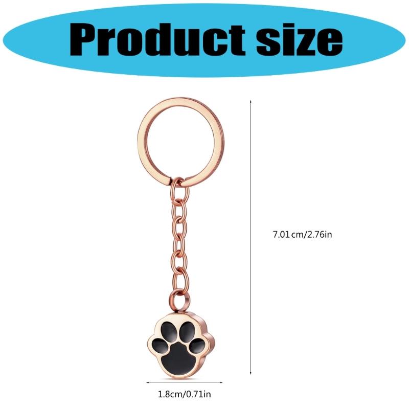 Paws Print Cremation Jewelry Stainless Steel Urn Pendants Double Use As Pet Memorials Keepsakes
