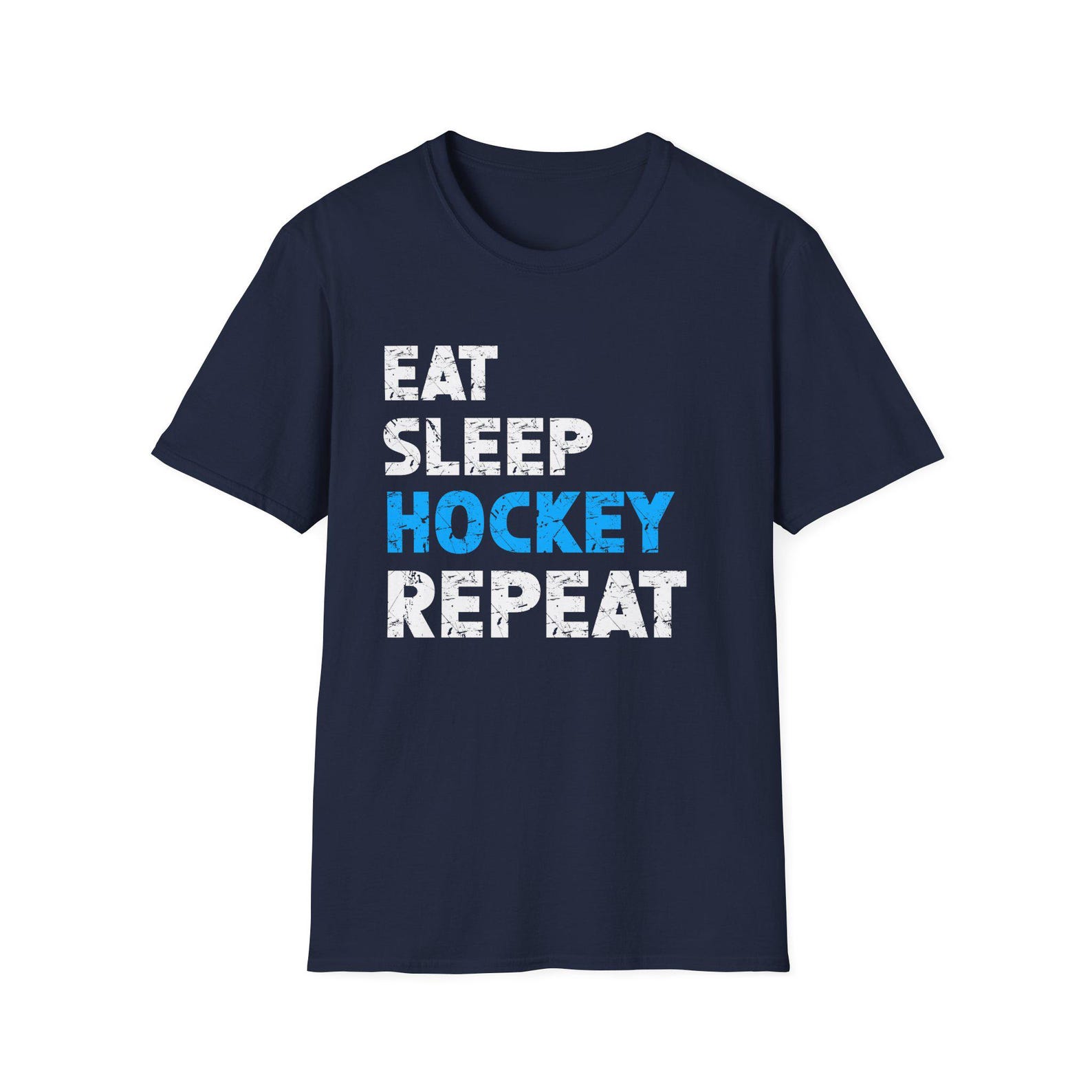 Hockey Shirt | Eat Sleep Hockey | Gift For Hockey Player | Mens Hockey Gift | Hockey Tshirt Unisex T-Shirt 4XL