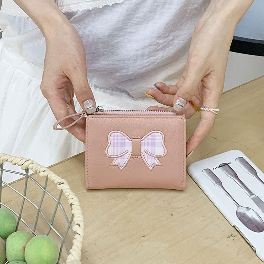 Heart Women's Wallet Short Clutch Purse Korean Fold Wallet  Card Holder