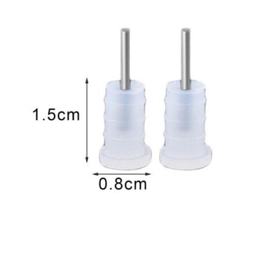 Set 10 Paia Tappi Antipolvere In Silicone Per Porta Di Ricarica E Jack Audio 3,5 Mm – Compatibili Universali + Ago SIM