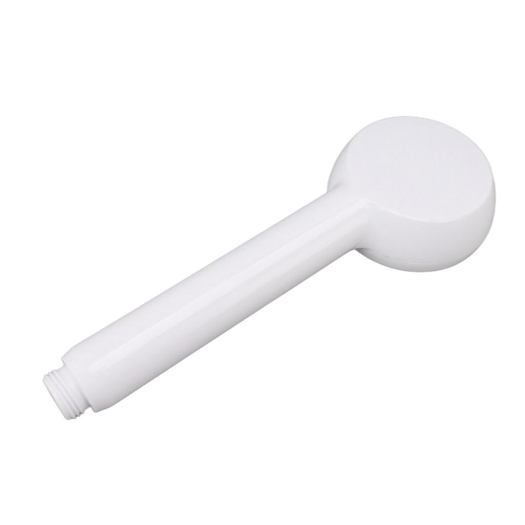 Rain Shower Head Simple Thicken Baking Process Handheld Shower Head with Ergonomic Handle for Bathroom White