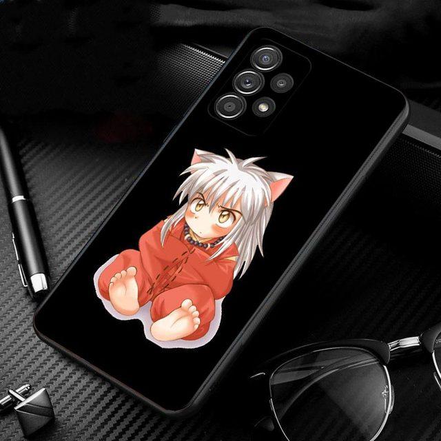 Husă din silicon drăguță Inuyasha pentru Samsung Galaxy A51 A71 A41 A31 A11 A01 A72 A52 A42 A32 A22 A21s A02s A12 A02