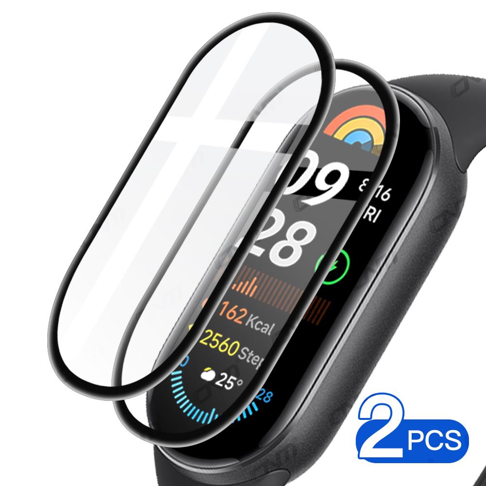 Screen Protector for Xiaomi Mi Band 9, TPU Full Coverage Anti-scratch HD Protective Film, Accessories for Miband 9 (Not Glass)