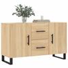 VidaXL Buffet, Armoire de Rangement avec Pieds, Meuble de Rangement, Organisateur Salon Salle de Séjour, Moderne, Chêne 828199