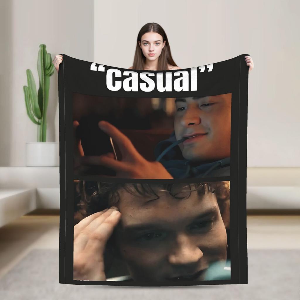 Heated Rivalry Shane and Ilya Blanket Soft Throw Blanket Autumn Boy Girl Bedroom Travel Car Bedspread
