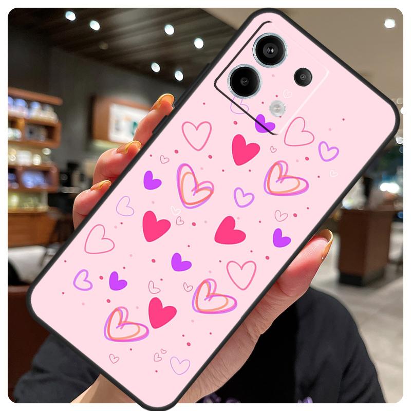 Heart Cartoon Girls Case For Xiaomi Redmi Note 14 10 11 12 13 15 Pro Plus Cover For Redmi 15 15C 14C 10C 12C 13C