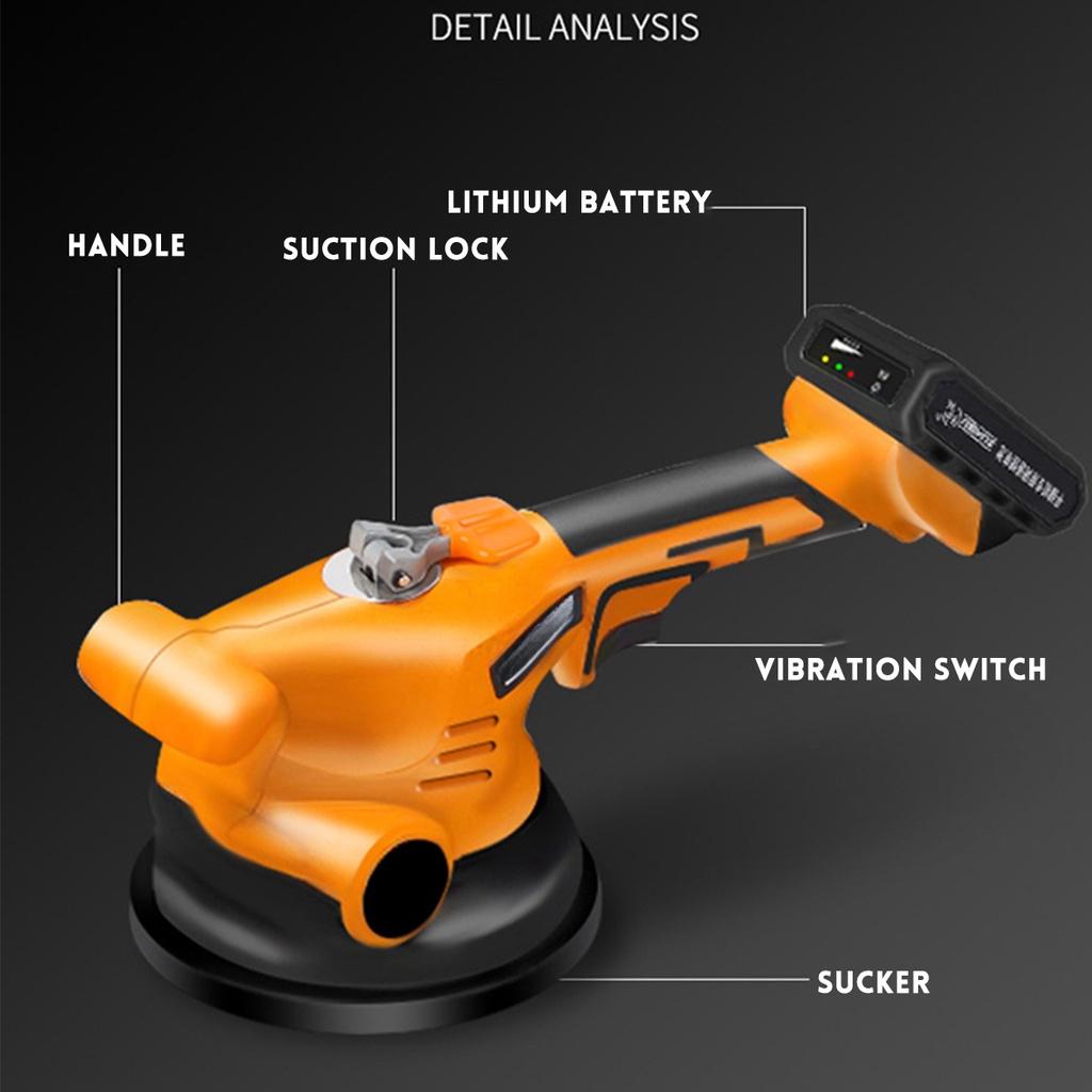 Battery Tile Laying Floor Vibrator Auto Leveling Tool 80x80cm Portable Tile Vibrator for Tile Floor Plaster Machine