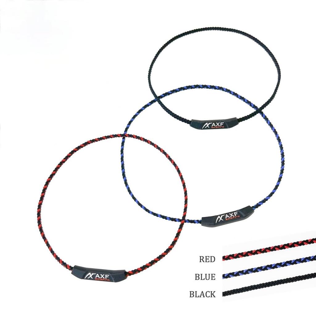 AXF Color Band with Silicone AXF300 Large Axef Color Silicone Silicone Core Blood Ifmic Mineral Recovery Charm, RED, (51cm), Band, Charm, Necklace,