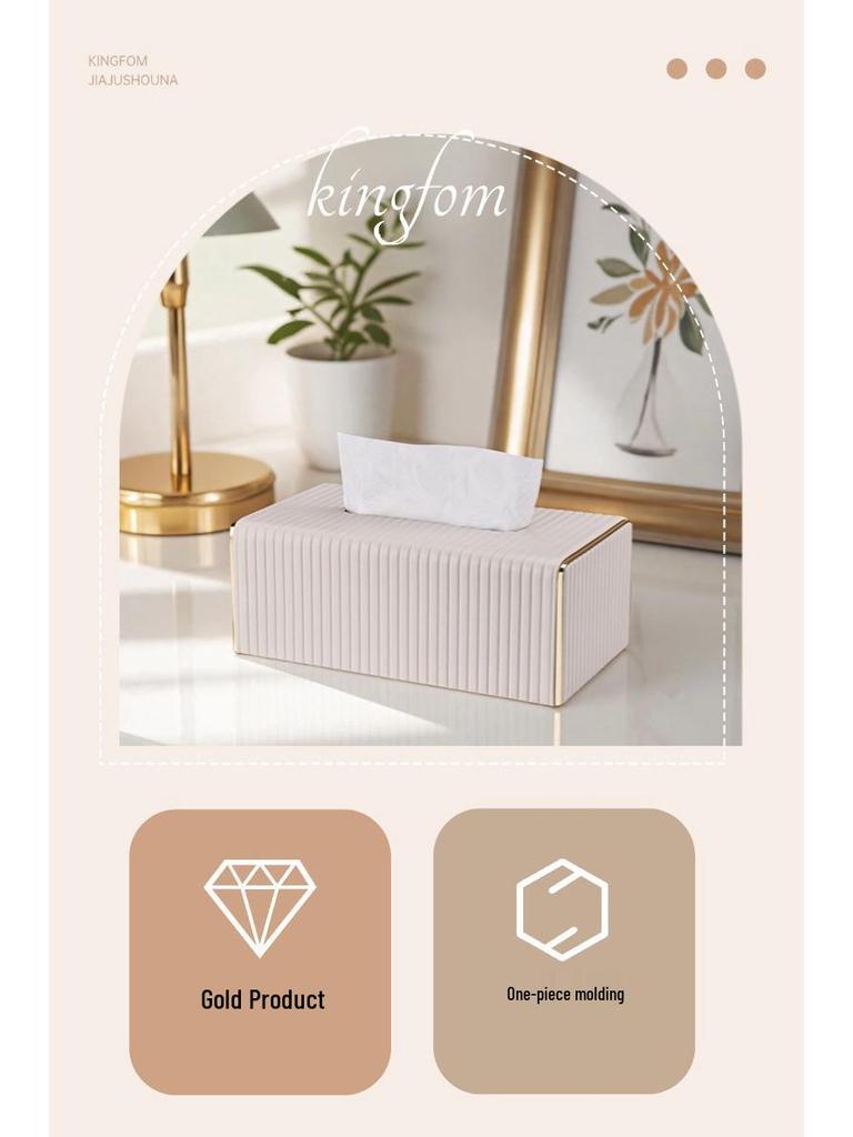 Hochwertige große Leder-Taschentuchbox für Wohnzimmer, Hotel, Büro und Besprechungsraum – Luxuriöser Stil.