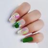30/60Sheets 3D Glow In The Dark Neon Nail Stickers Nail Art Decorations Glittery Glossy Self-Adhesive with Butterfly Love Heart
