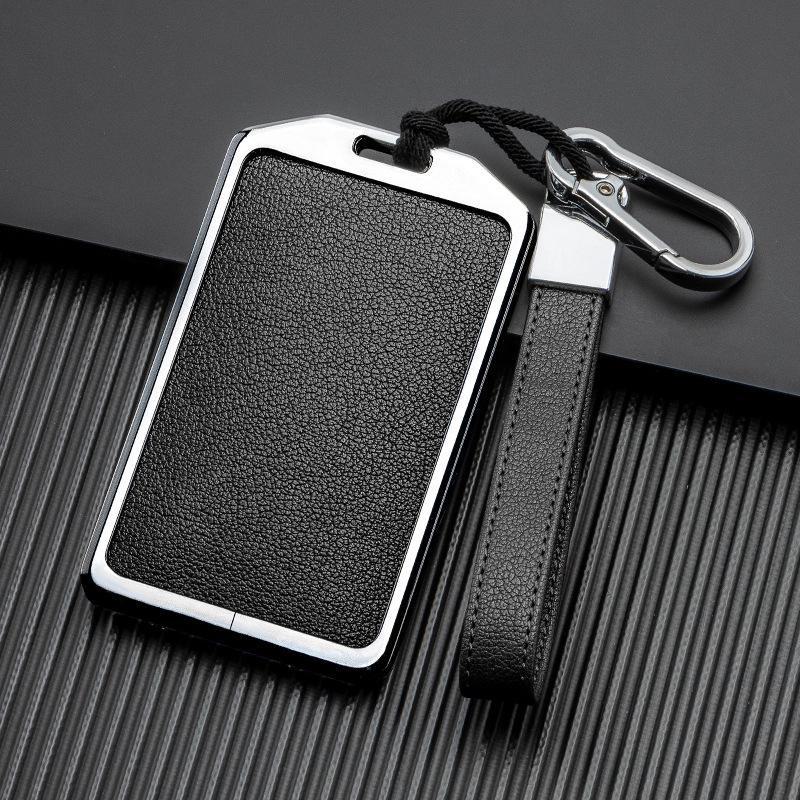 Husă de piele pentru cheie auto cu semnal bun pentru Xiaopeng P7 G9 G3 P5 - Metal acoperire completă, protecție față-verso