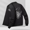 Herren Frühling und Herbst Pilotenjacke Bestickte Baseballjacke Mantel Große Größe Freizeitjacke