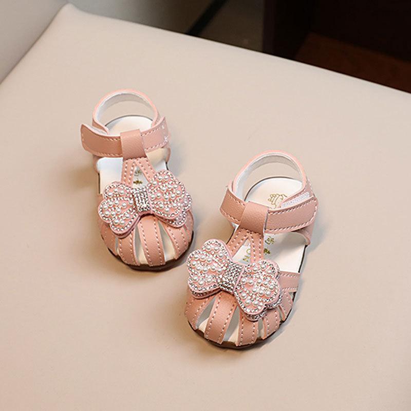 Baby Toddler Princess Shoes With Magic Tape For Summer Playtime