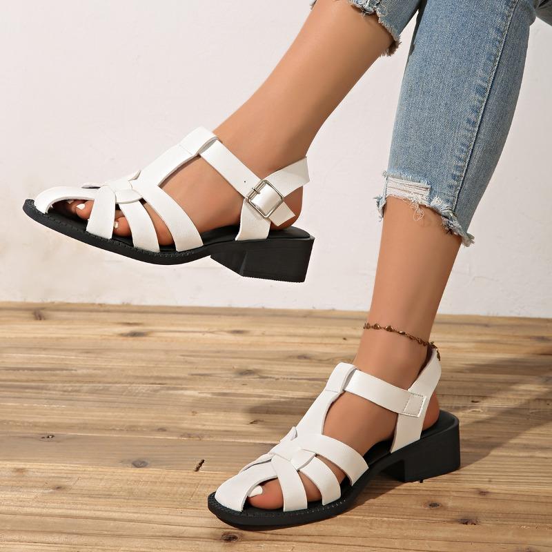 Women Breathable Flat Roman Sandals Outdoor