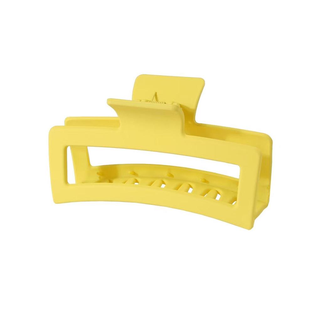 8.5CM x 10.5CM Rectangular Matte PS Hair Clip - Simple Shark Hair Accessory
