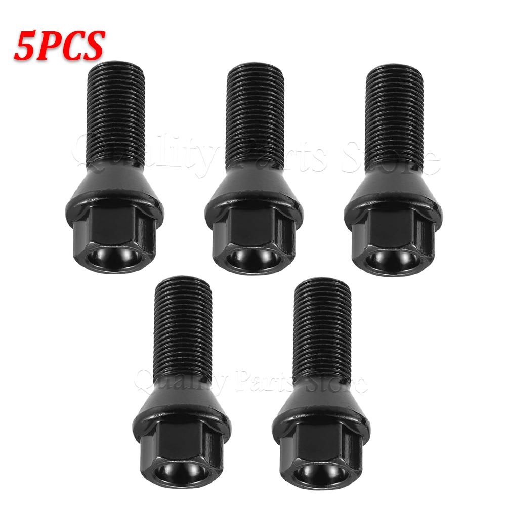 For BMW 1 3 5 7 Series X1 X3 X5 X6 F20 F30 F07 F25 E70 Car Wheel Lug Bolt Nuts New M14x1.25 36136781151 36136890324 4/5/10/20PCS