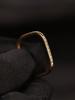 1 Piece of Stainless Steel Gold Square Ring with Tiny Rhinestones, Ultra-Thin Finger Ring, Light Luxury, Versatile and Fashionable